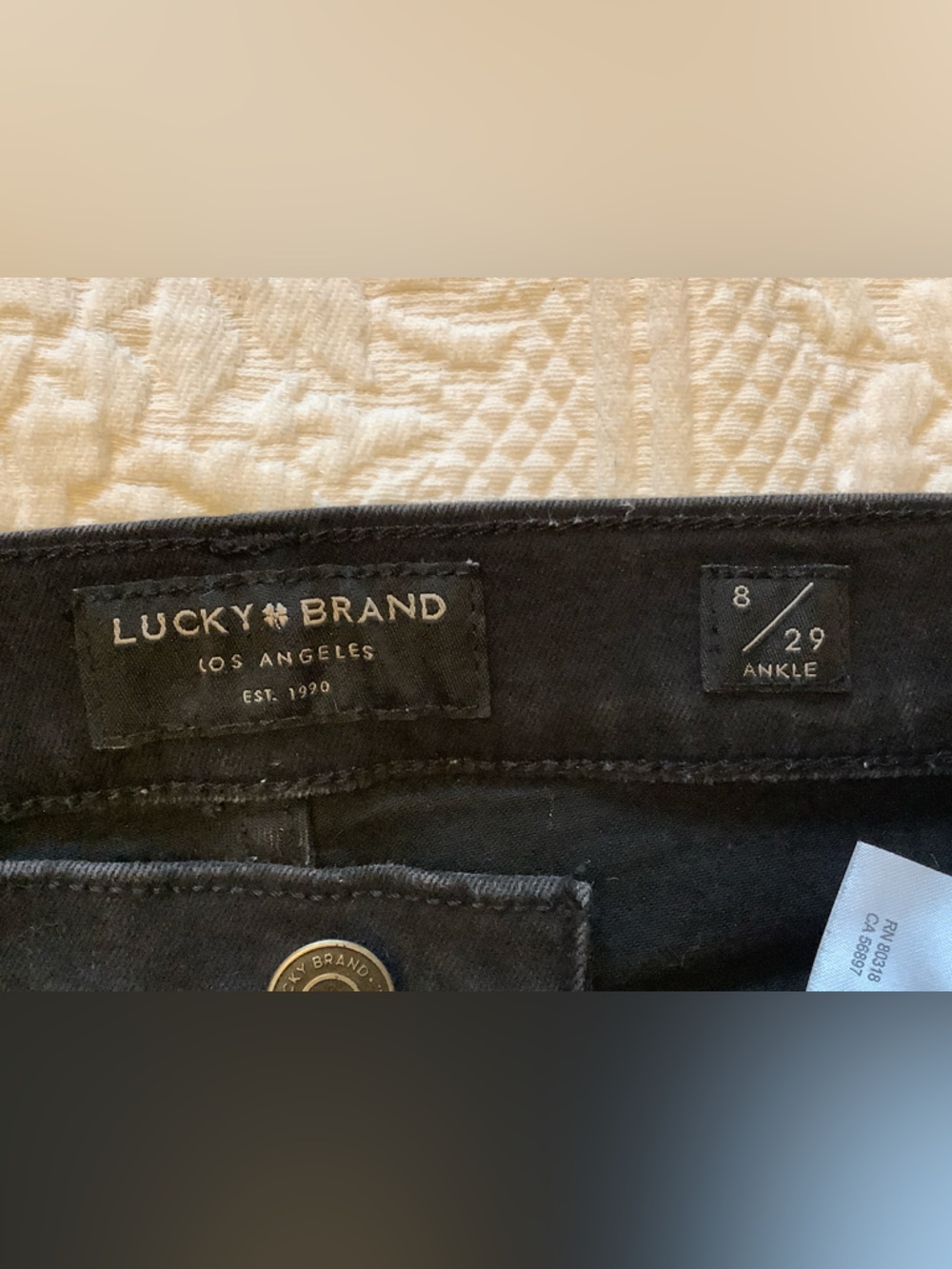 Lucky Brand High Rise Bridgette Black Cropped Jeans - Picture 10 of 11